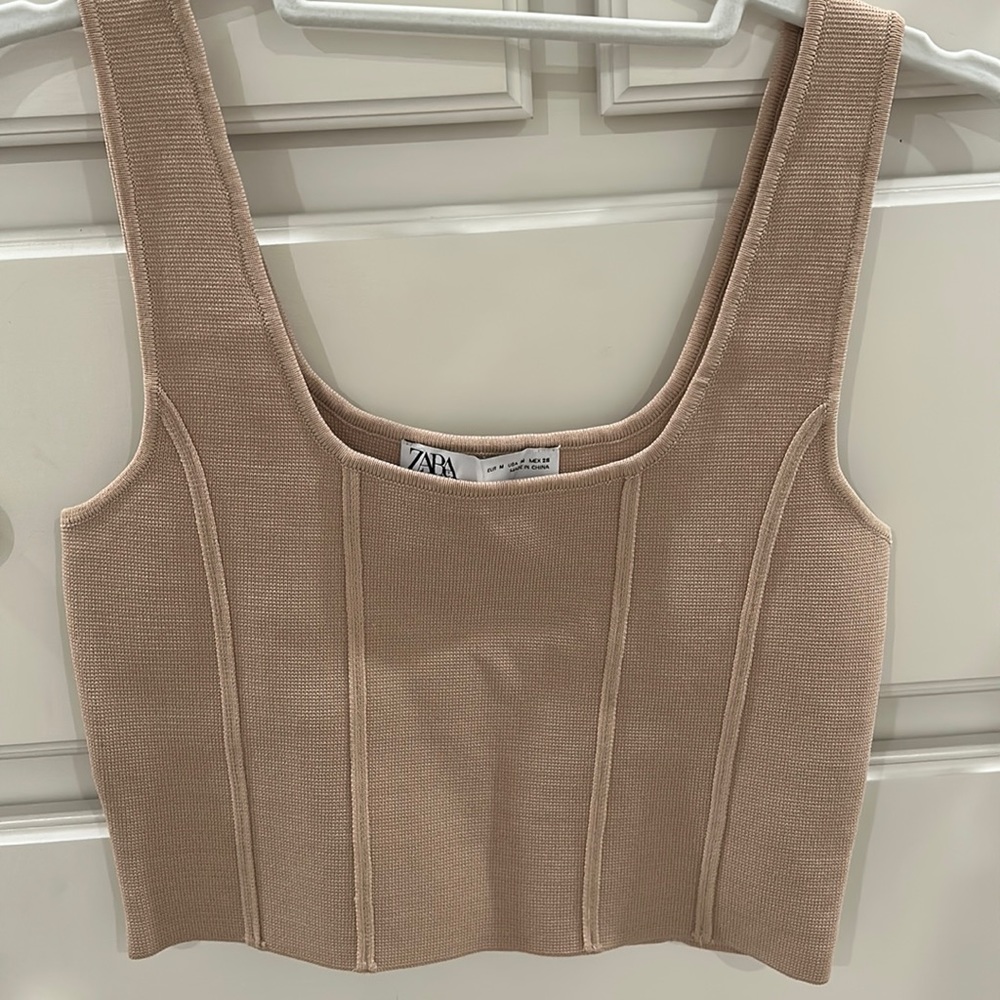 Zara crop top size medium